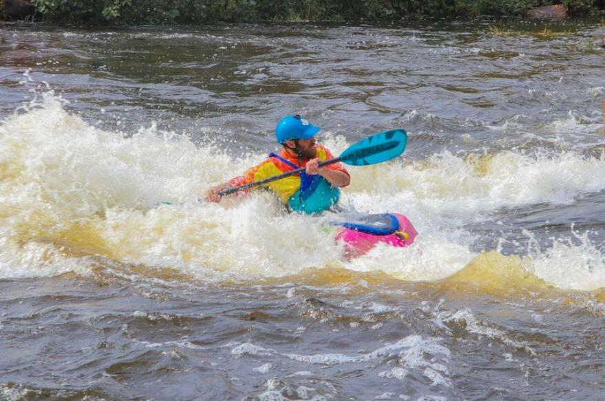 Wiosło kajakowe górskie Aqua Bound Aerial Major Fiberglass whitewater 5/7