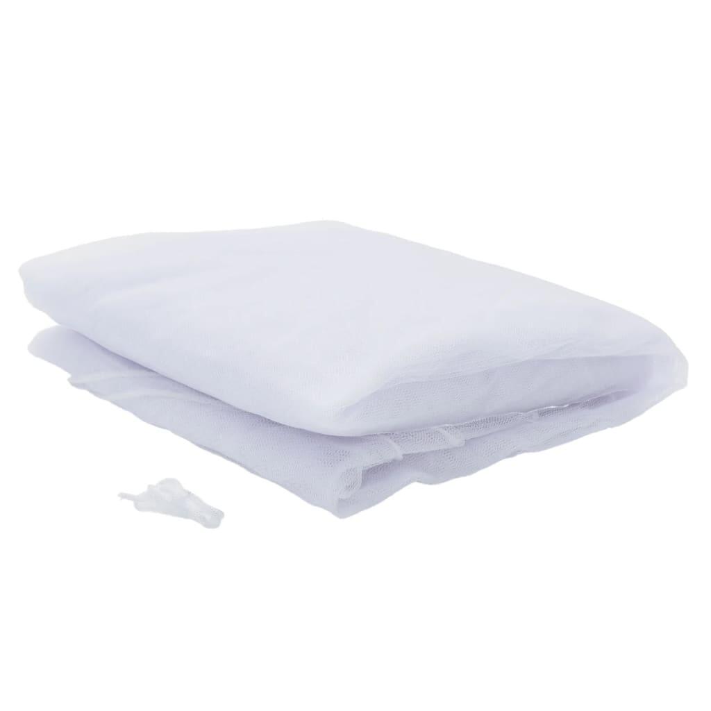 VidaXL mosquitera para sombrilla 220 malla Ø300x230 cm blanca 3/4