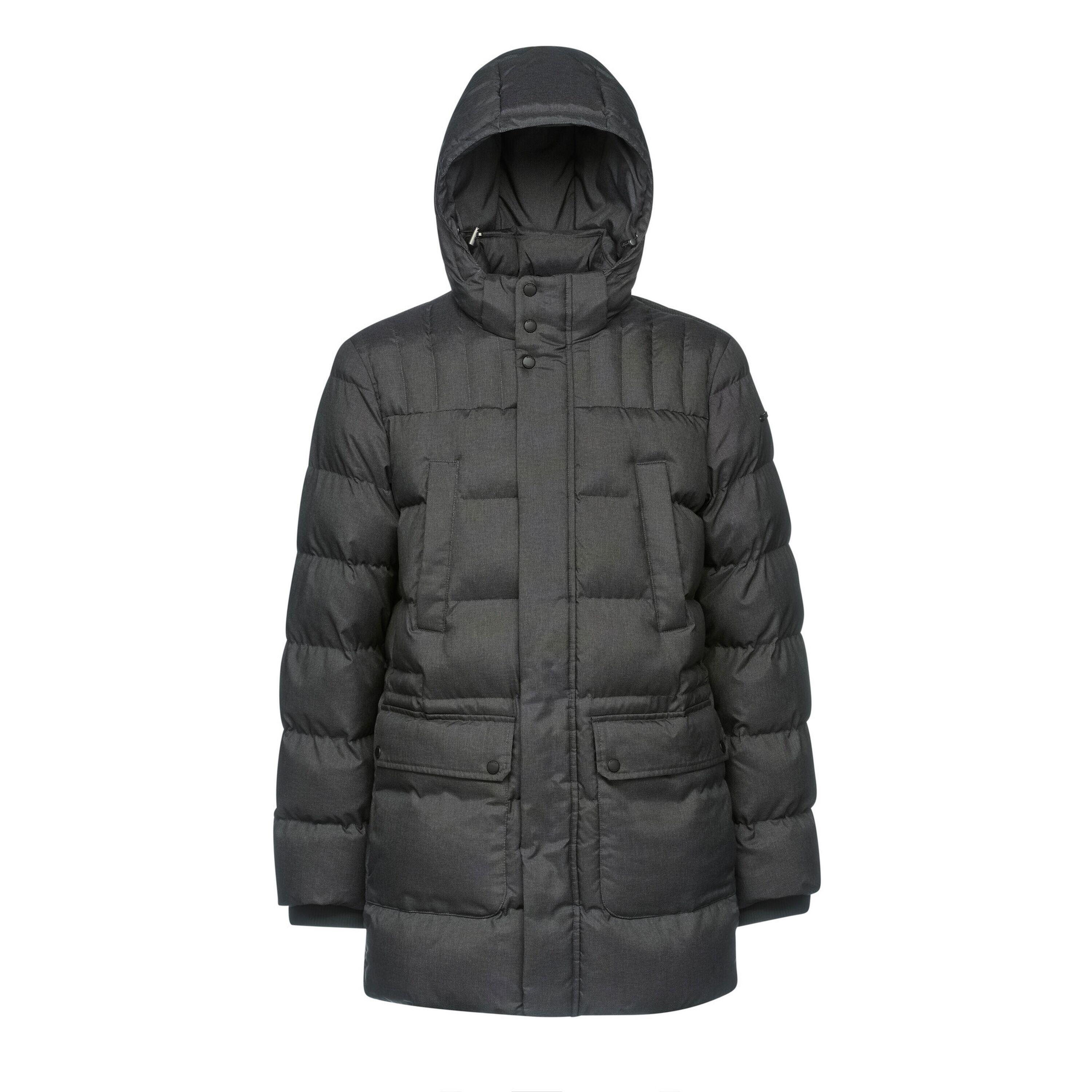 Geox - Doudoune Longue À Capuche Geox Sanford - Doudoune Synthétique - Gris - 48 Xl - Decathlon