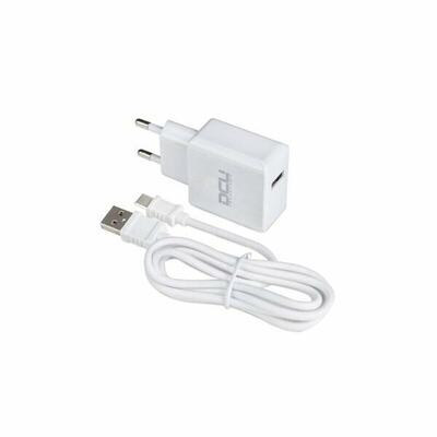 Caricabatterie da Parete + Cavo USB A con USB-C DCU 66826 USB