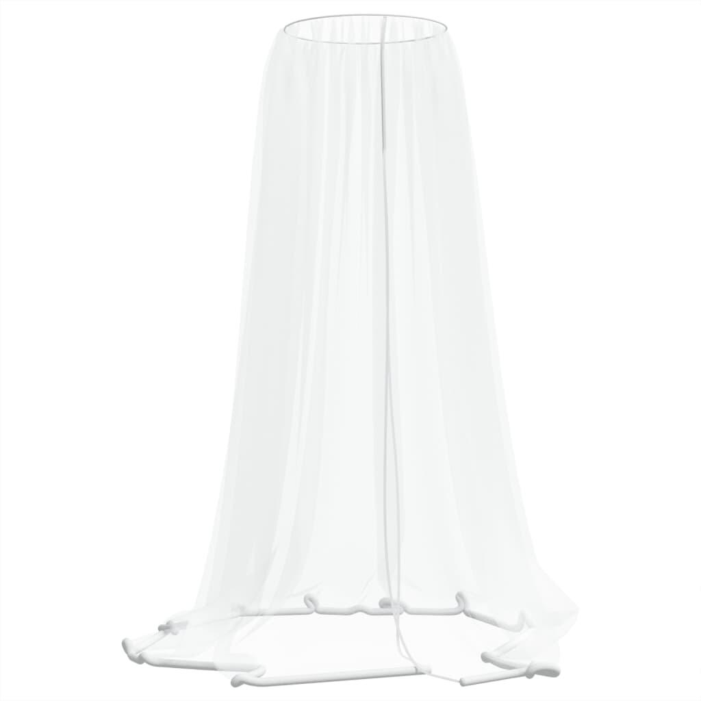 VidaXL mosquitera para sombrilla 220 malla Ø300x230 cm blanca 2/4