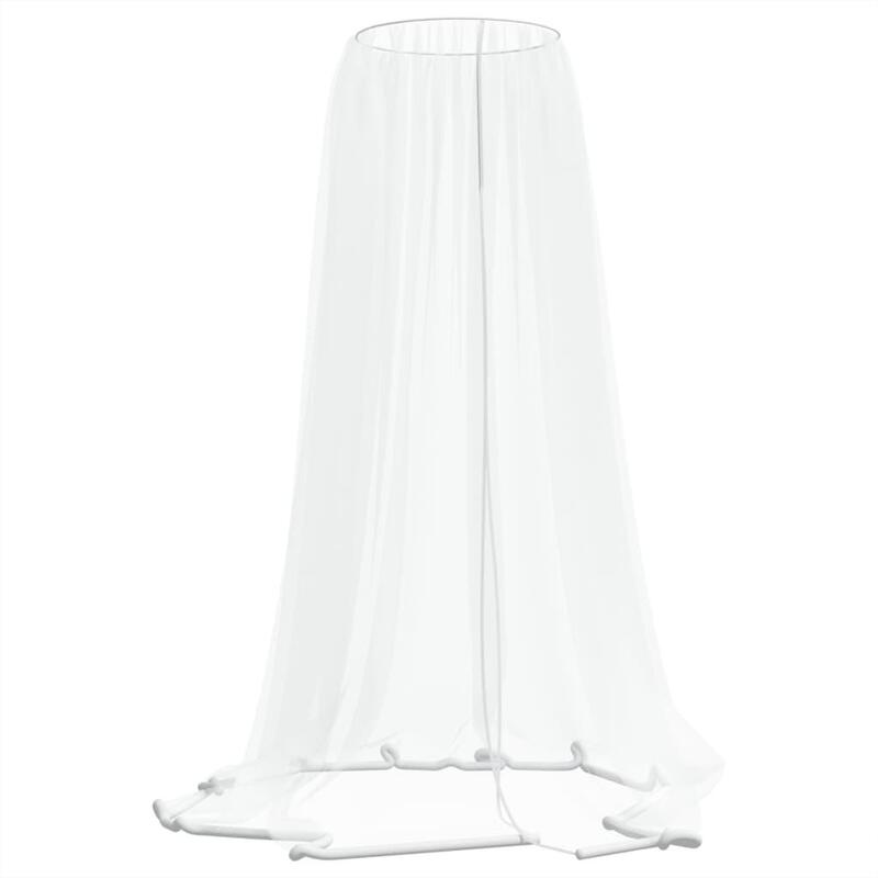 VidaXL plasă de țânțari pentru umbrelă 220 plasă Ø300x230 cm albă