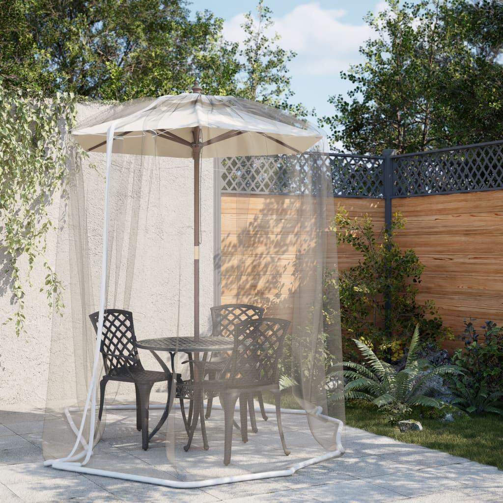 VidaXL Mosquito Net for Umbrella - 220 Mesh - White