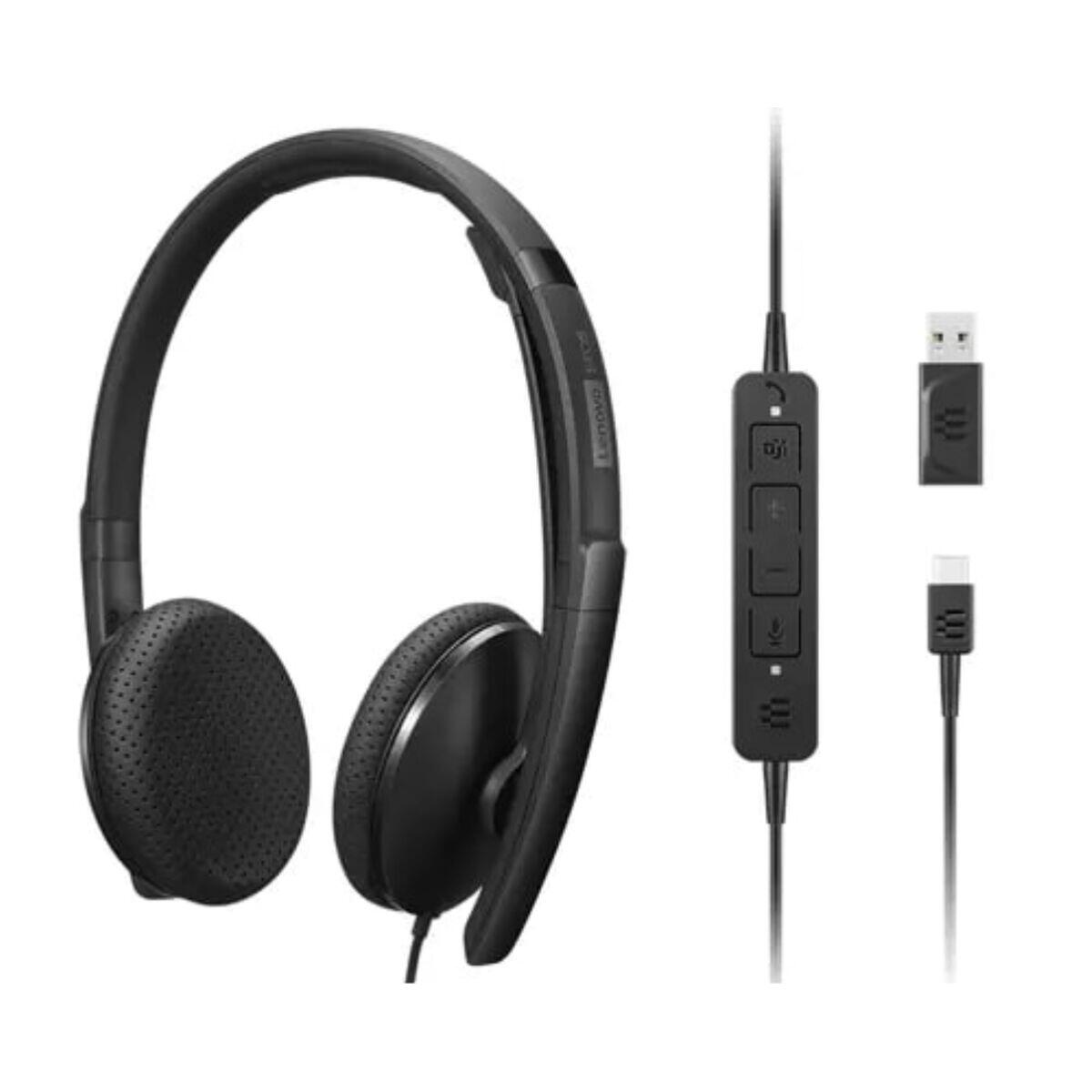 Auriculares com microfone lenovo 4xd1m45626 usb