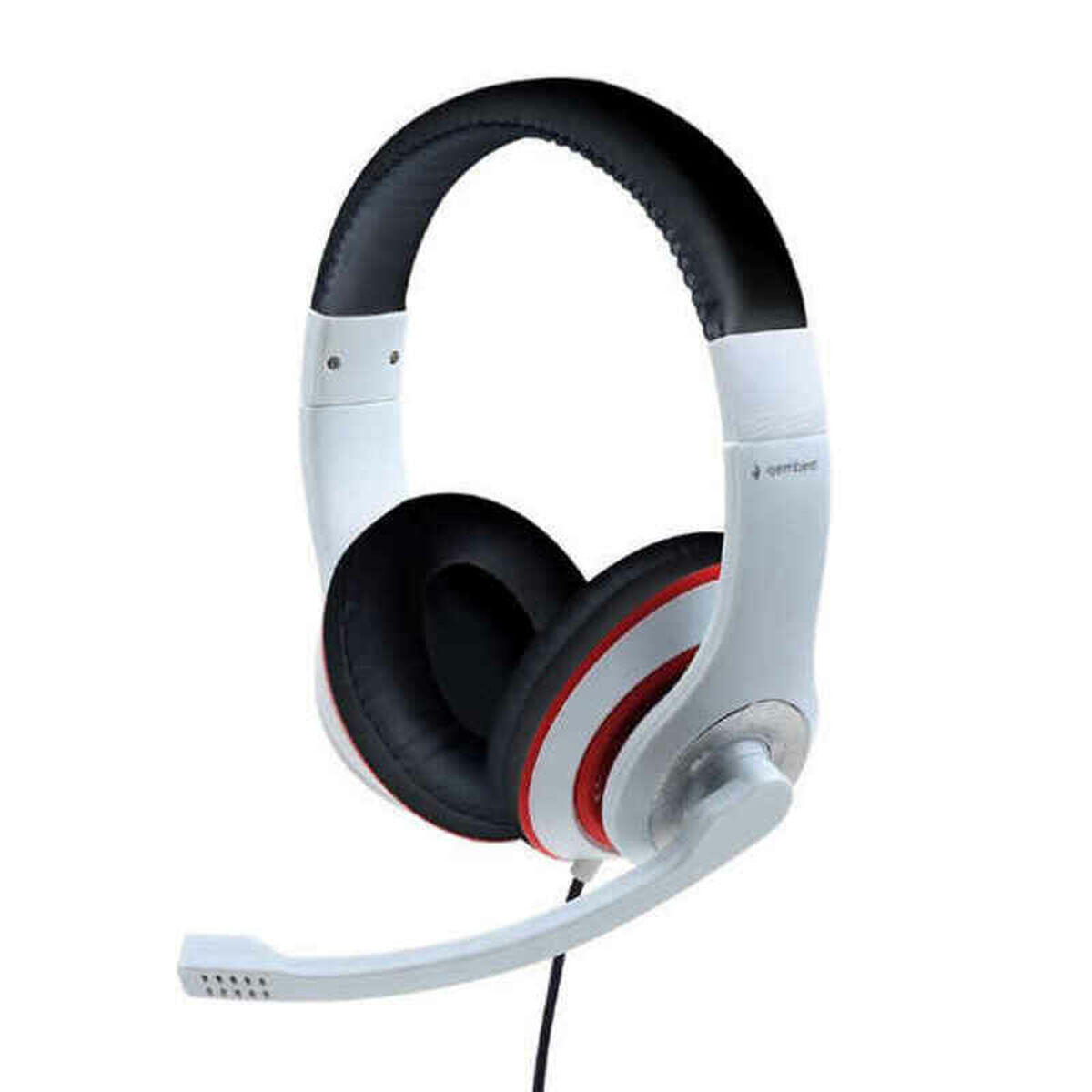 Auricolari con Microfono GEMBIRD MHS-03-WTRDBK Bianco 1/1
