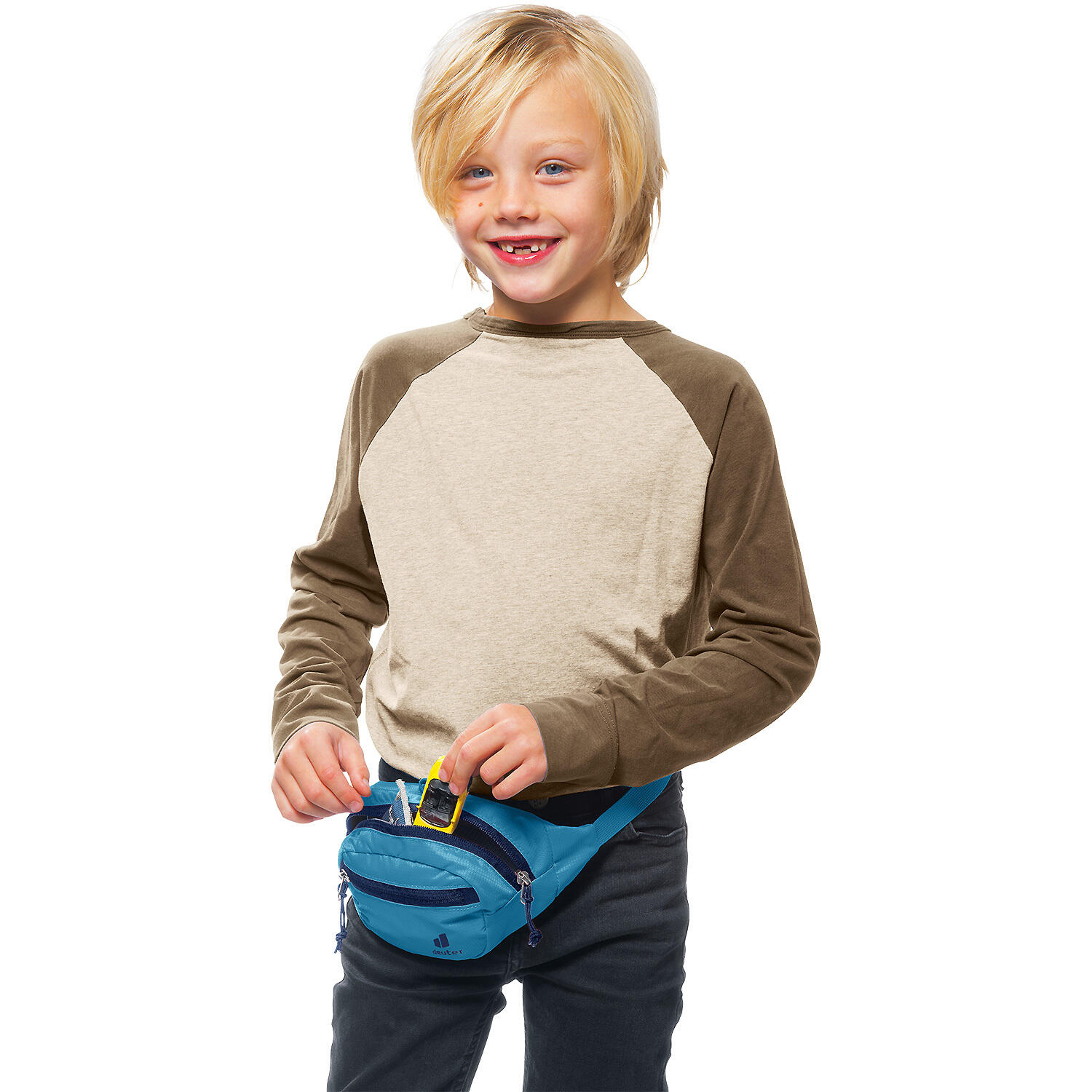 Sac banane enfant Deuter Junior Belt Wave 1L polyester recyclé ceinture réglable 4/4