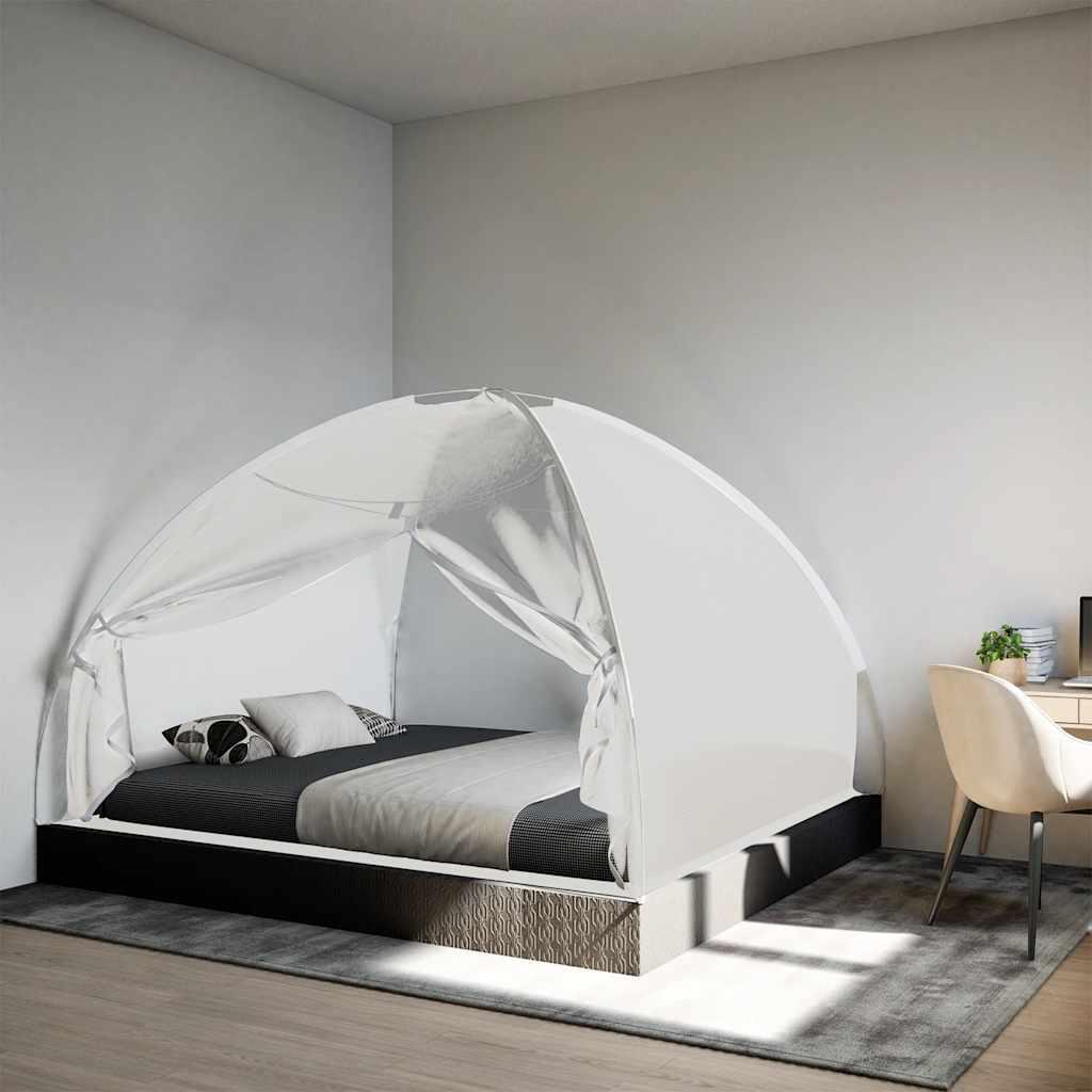 VidaXL moskitiera Mongolia z drzwiami 220 siatka 200x180x135 cm biała