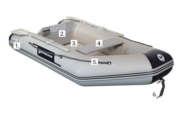 Bote de apoio insuflável air 270 - orangemarine 5/7