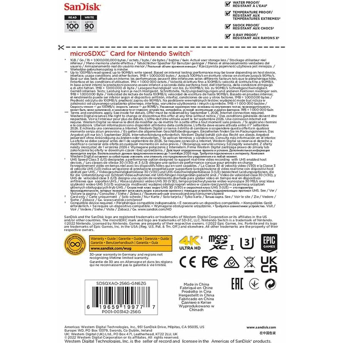 Tarjeta Micro SD SanDisk SDSQXAO-256G-GN6ZG 256 GB 4/4