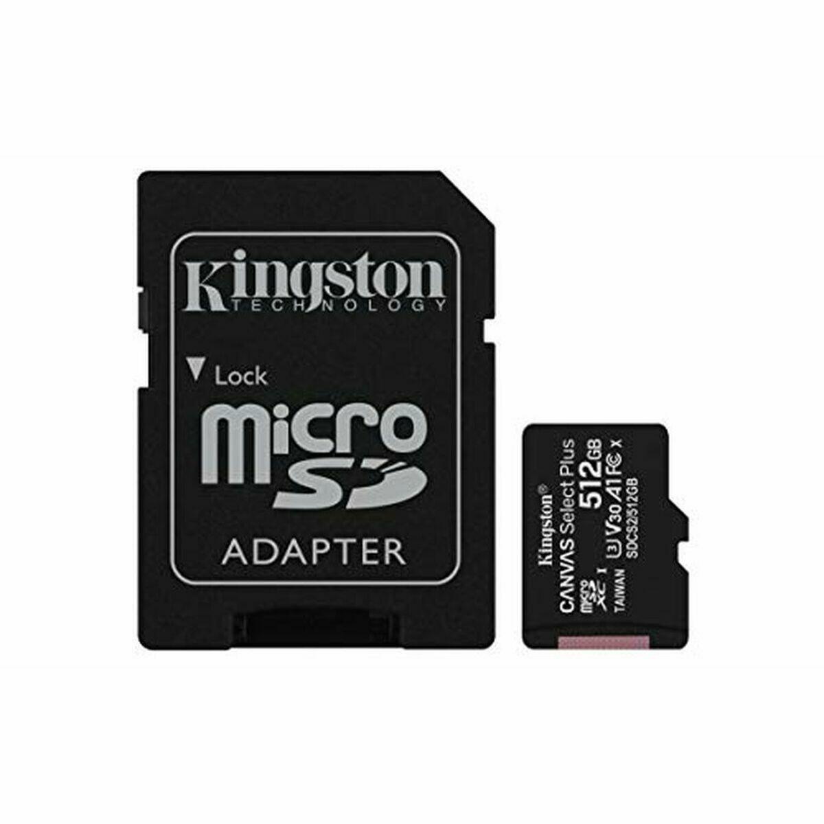 Cartão de memória micro sd com adaptador kingston sdcs2/512gb 512 gb