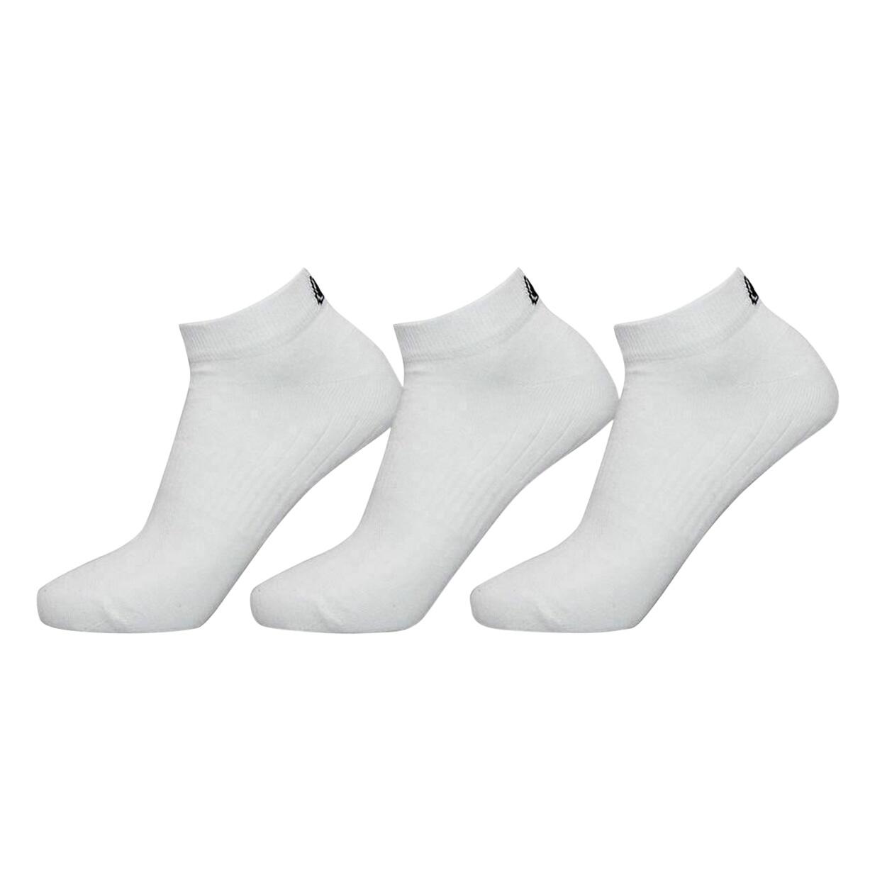 EXCEPTIO Unisex Adult Sports Trainer Socks (Pack of 3) (White)