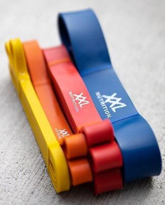 Power bands - weerstandsband, fitness accessoire - geel - light 2-15kg - 1 stuk