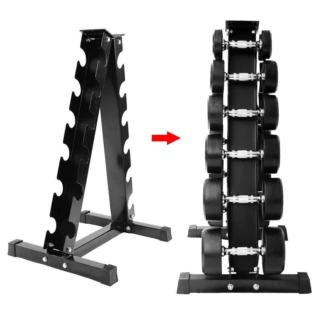 [Self-install] 6-Holder Dumbbell Rack Set (Rack + 4 Pair Dumbbell Set 70kg)