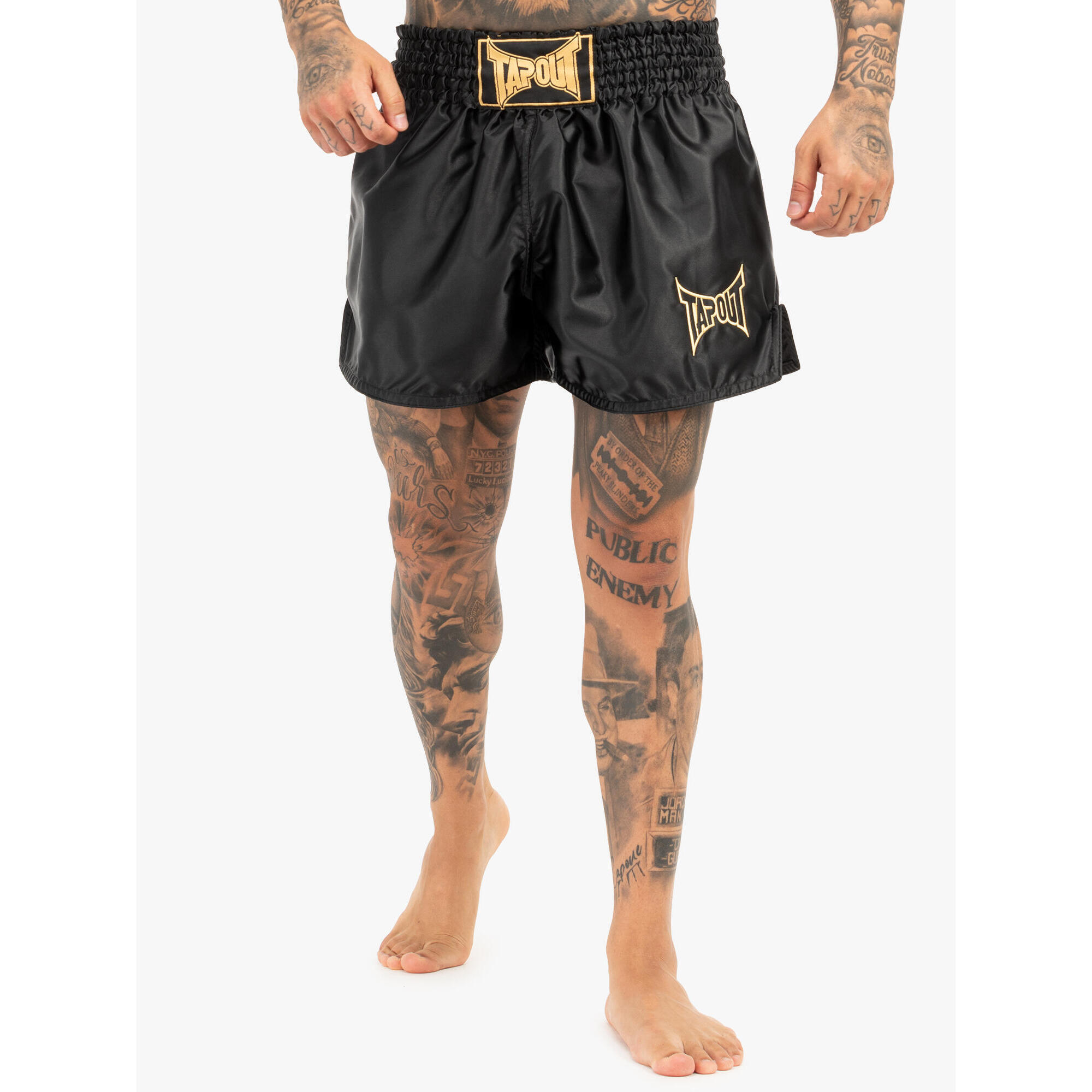 Tapout - Short De Boxe Thaï Tapout Zorrey - Short - Jaune|noir - Decathlon