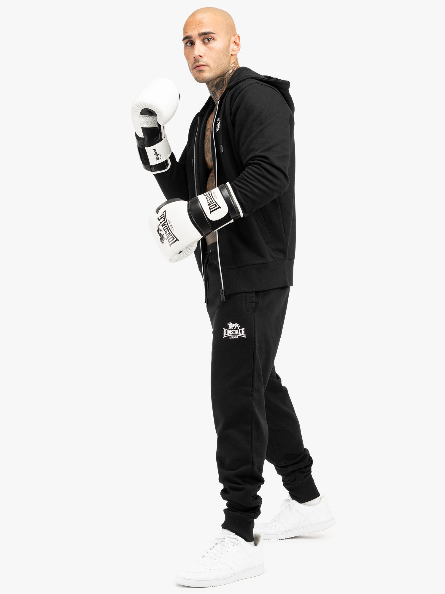 Guantes de boxeo de cuero Lonsdale Barford 3/6