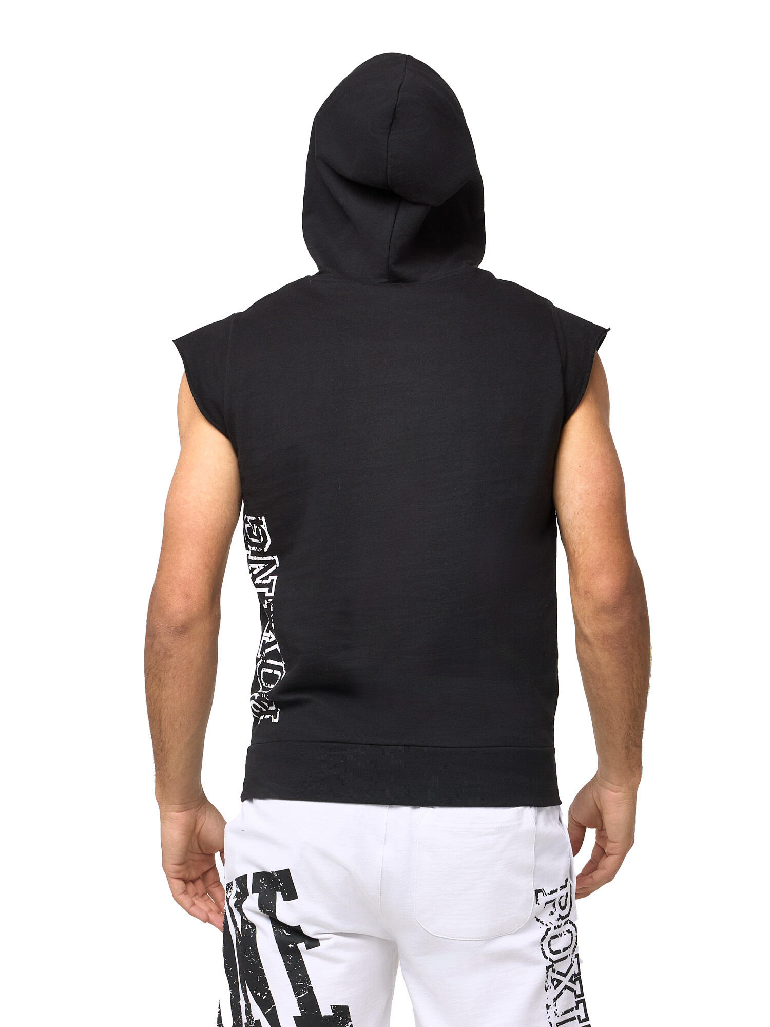 Felpa da uomo pull on con cappuccio senza maniche non felpata Leone Boxe 2/5