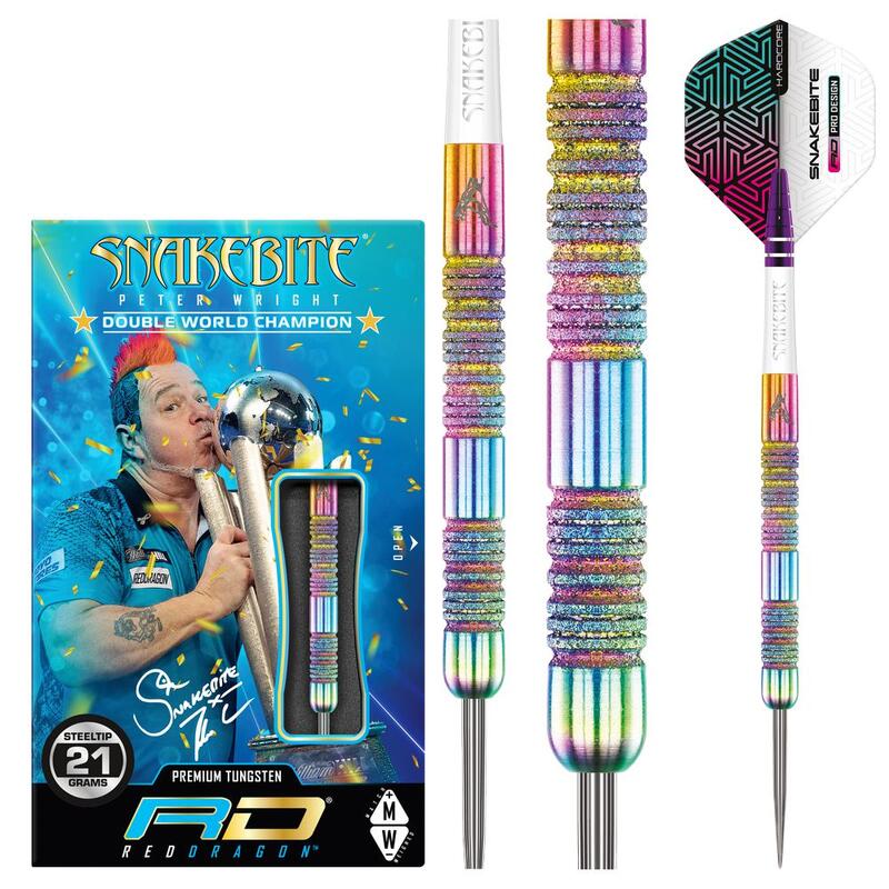 Sada steel šipek Peter Wright