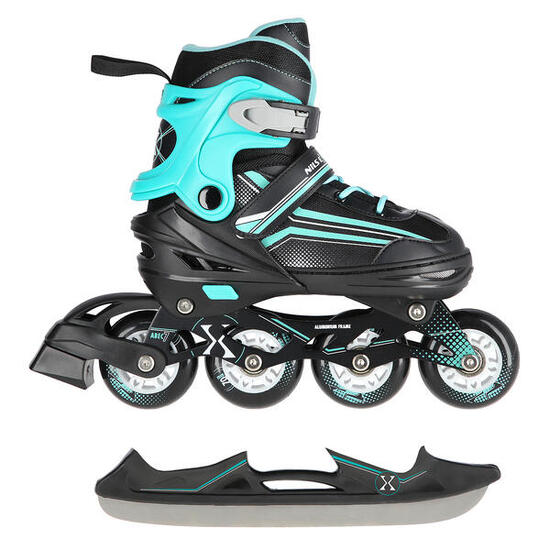 Schaatsen met verwisselbare ijshockeyschaats 2in1 NH18190 Nils Extreme