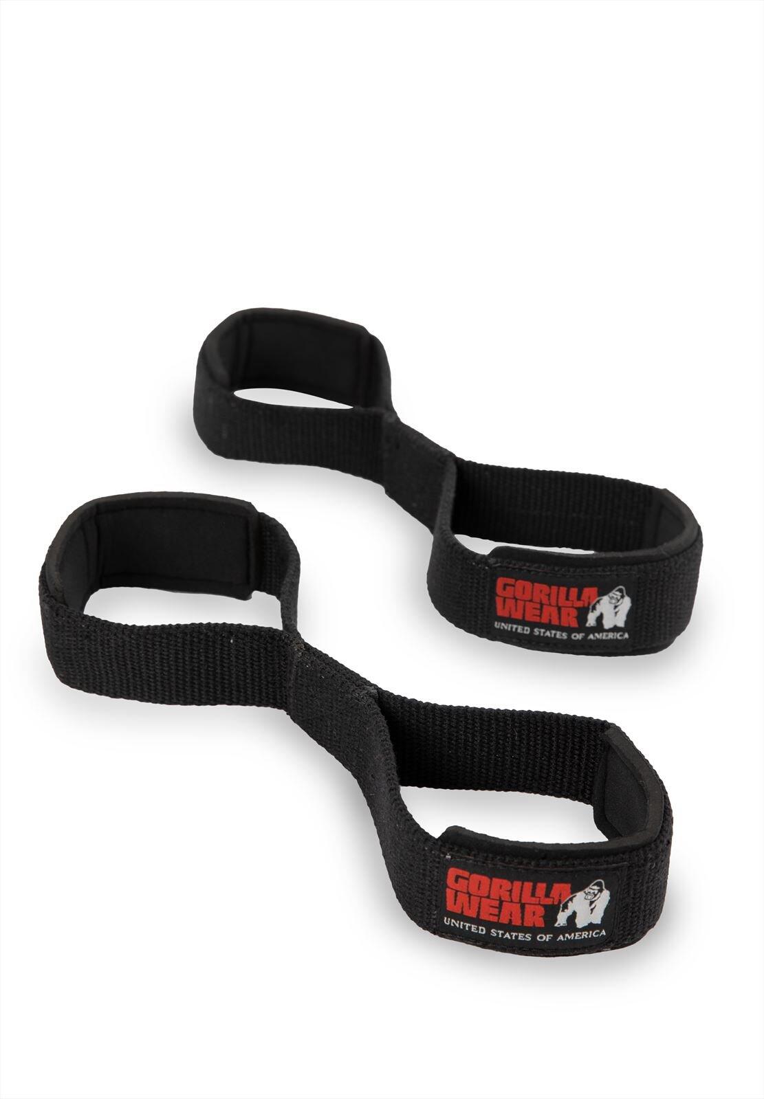 GORILLA WEAR Figura 8 correas de elevación- Negro