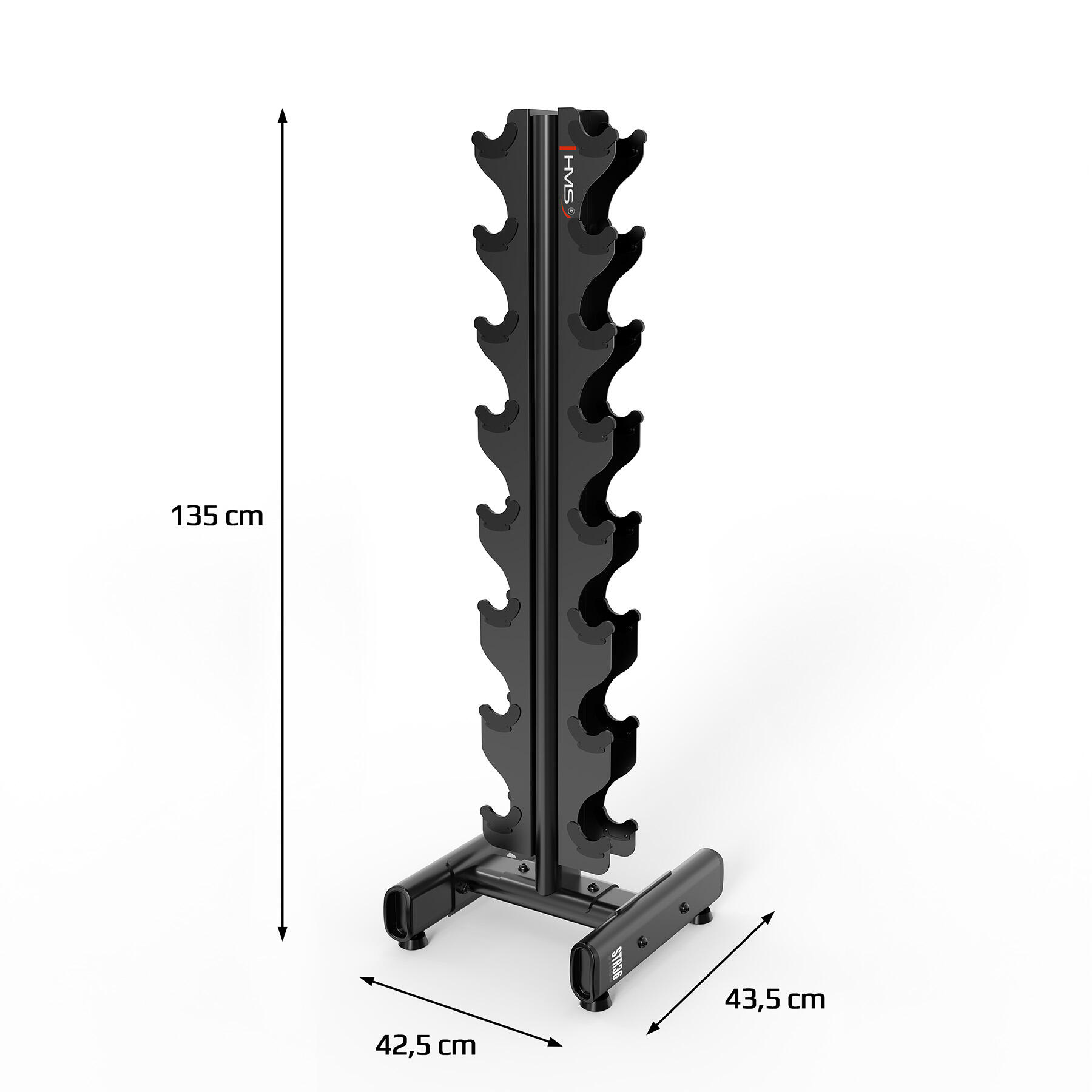 Tour d'Haltères avec Ensemble Complet d'Haltères Chromés - 1 à 8 kg 4/6