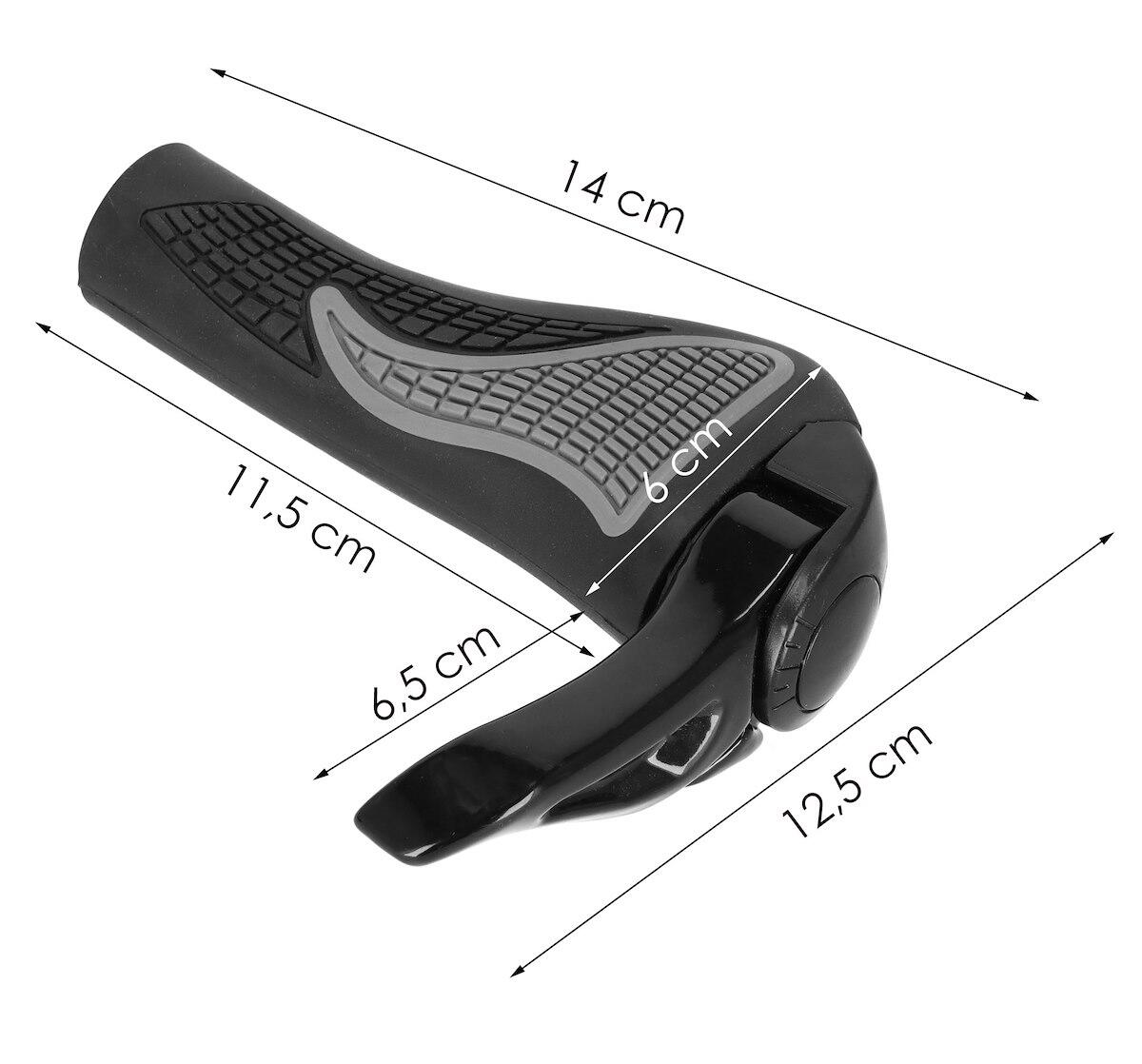Chwyty do kierownicy roweru gripy z rogami rączki antypoślizgowe 7/7