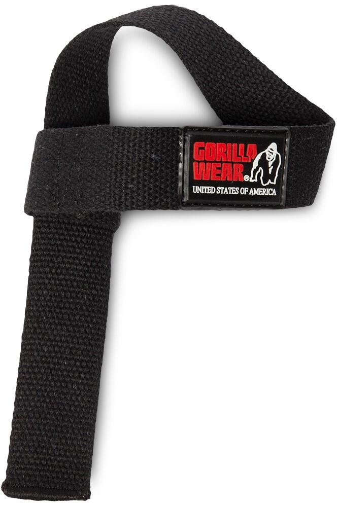 GORILLA WEAR Non-Padded Lifting Straps - Zwart