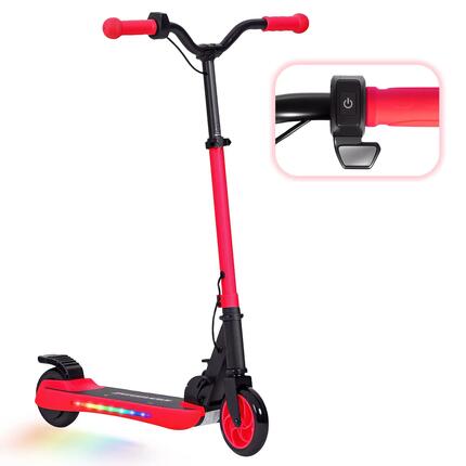 Trottinette électrique - Pliable, 120 W, 10 km/h - Rouge