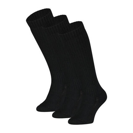 3 Paires de Chaussettes Montantes en Laine Mérinos avec Bordure Extra S39 39/42