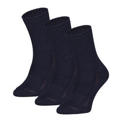 S29 Lot de 3 Paires de Chaussettes en Laine Mérinos Marine 35/38