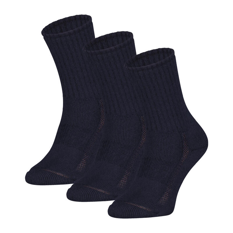 S29 Lot de 3 Paires de Chaussettes en Laine Mérinos Marine 43/45