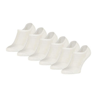 S16 merino wollen sneakersokken met badstofzool 6-pack wit