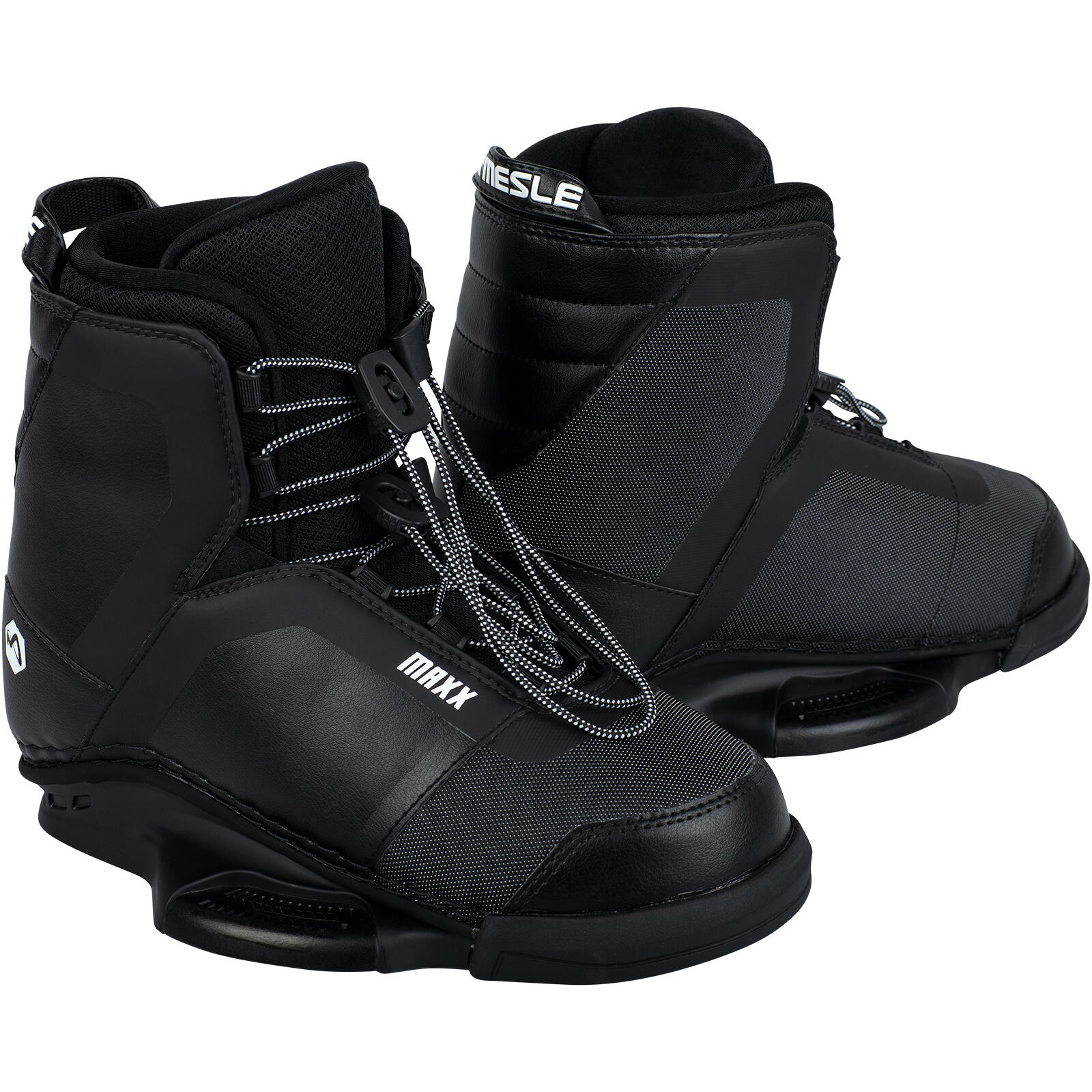Wakeboard Bindung Maxx Closed-Toe Herren/Damen schwarz 1/7