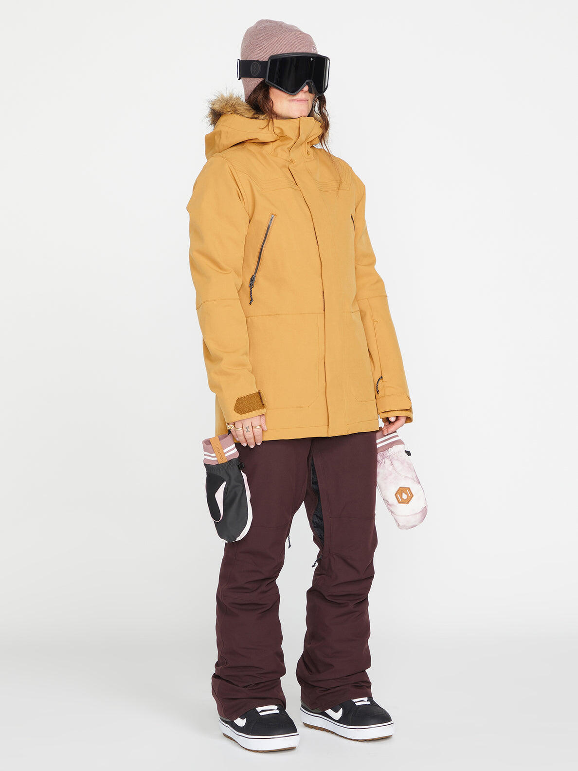 Veste de Snowboard Femme Volcom Shadow Insulated Jacket - Caramel 4/5