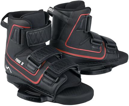 Wakeboard Bindung Fuse Open-Toe Klettverschluss Herren/Damen schwarz