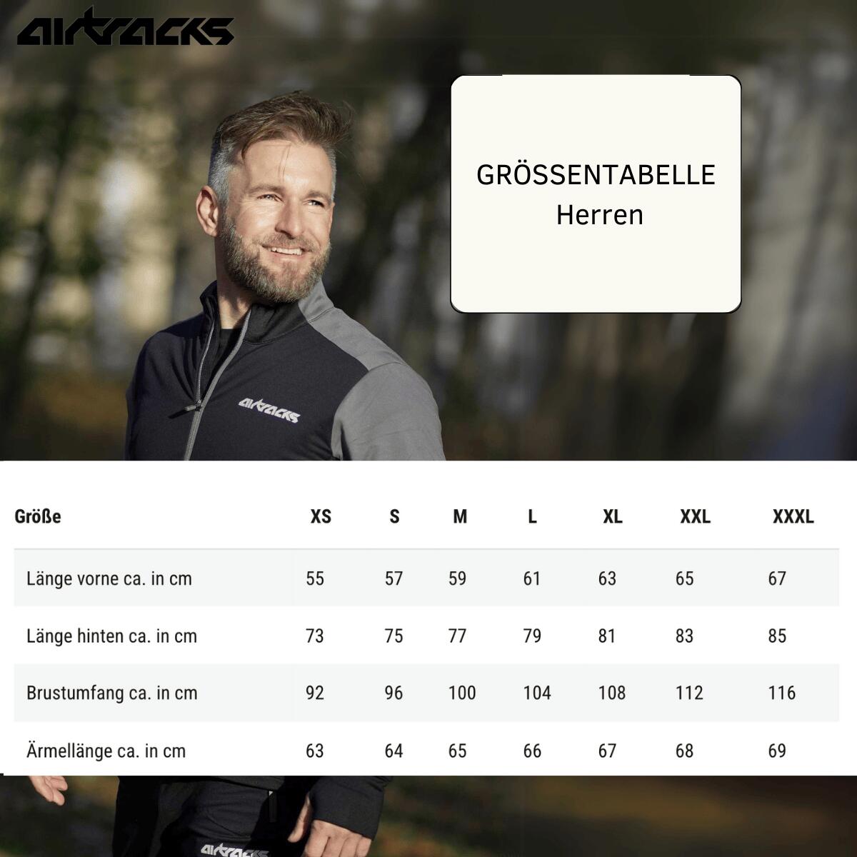 Herren Winter Fleece Thermallaufset (2-tlg.) Laufshirt Langarm + Laufhose Lang 3/4