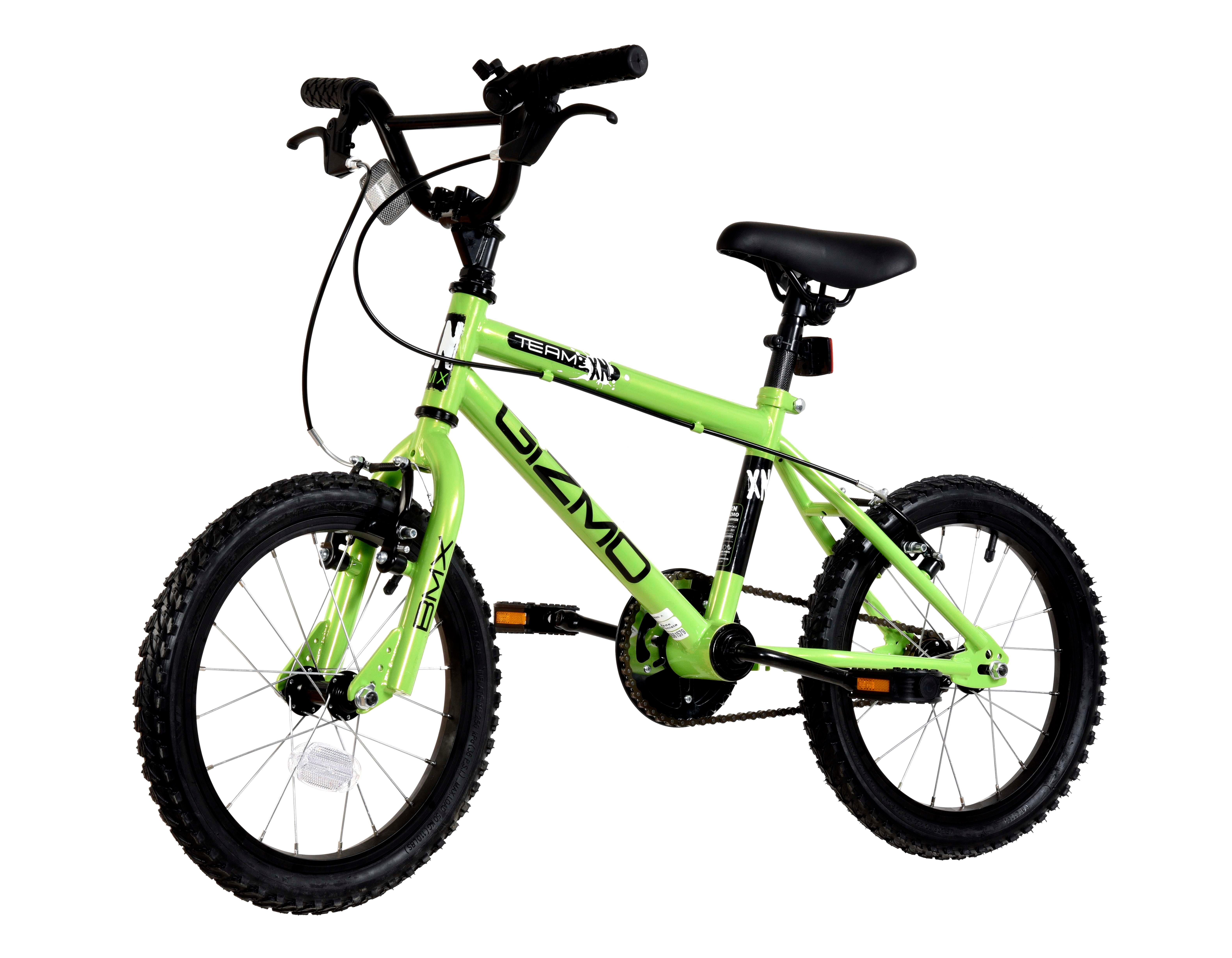 XN Gizmo 16In BMX Style Kids Bike - Lime Green | Decathlon