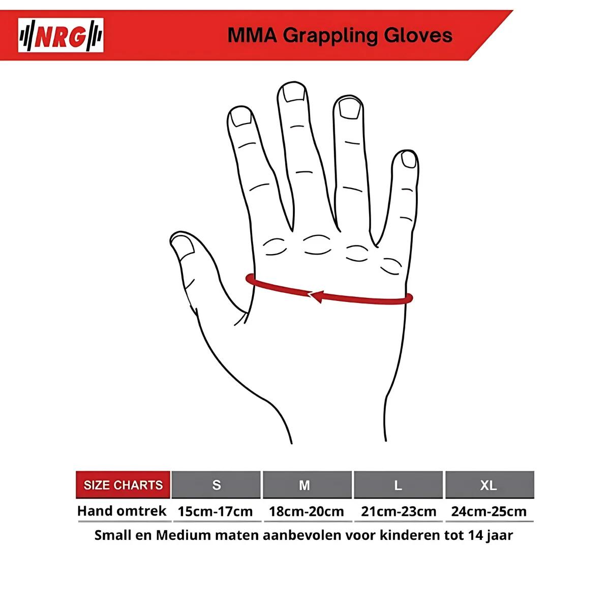 Gants MMA - Cuir Maya - Noir - Taille : M 5/6