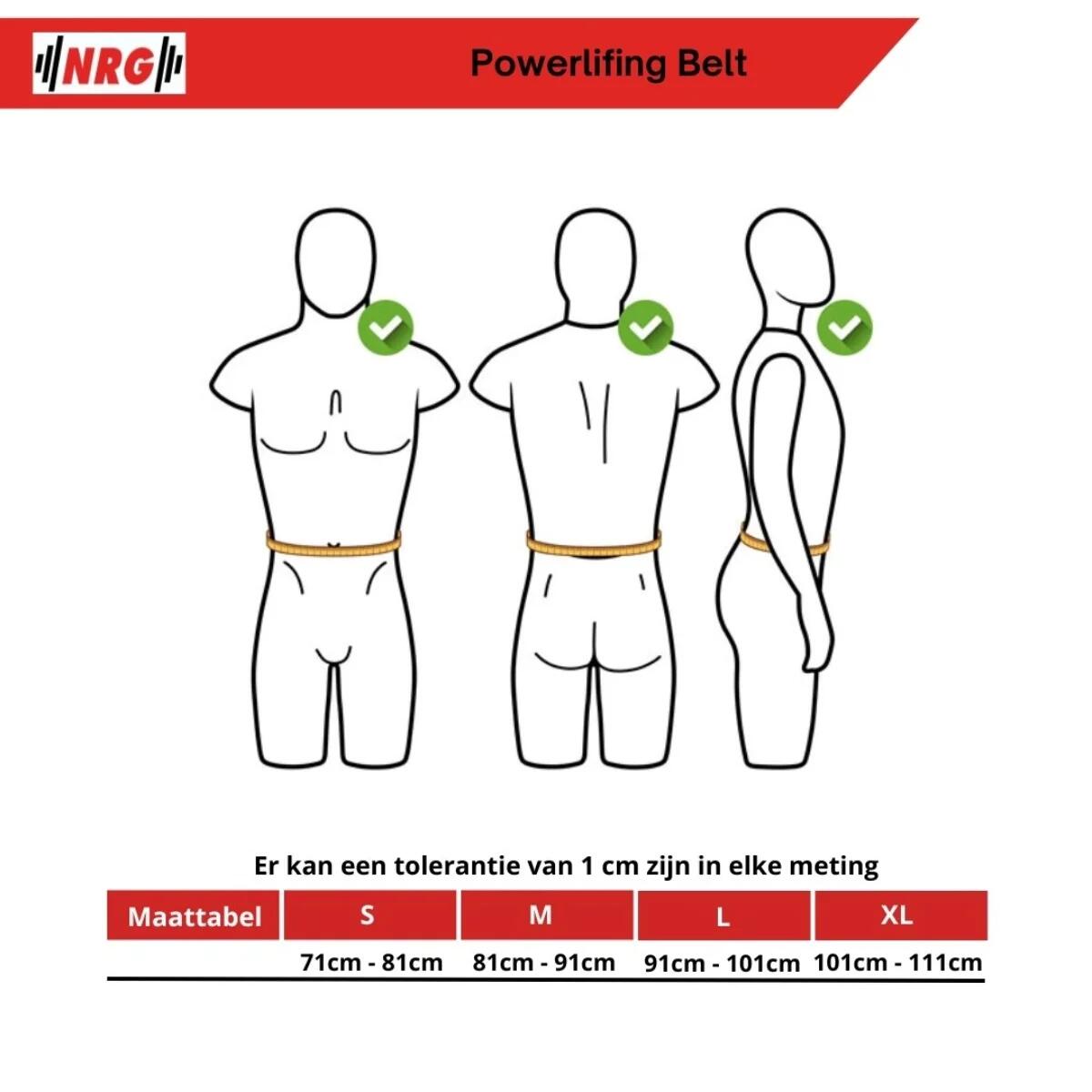 Powerlift Riem - Maat: XL 6/7