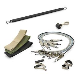 workout kit - ensemble d’entraînement avec bandes, tubes, barre droite et sac de