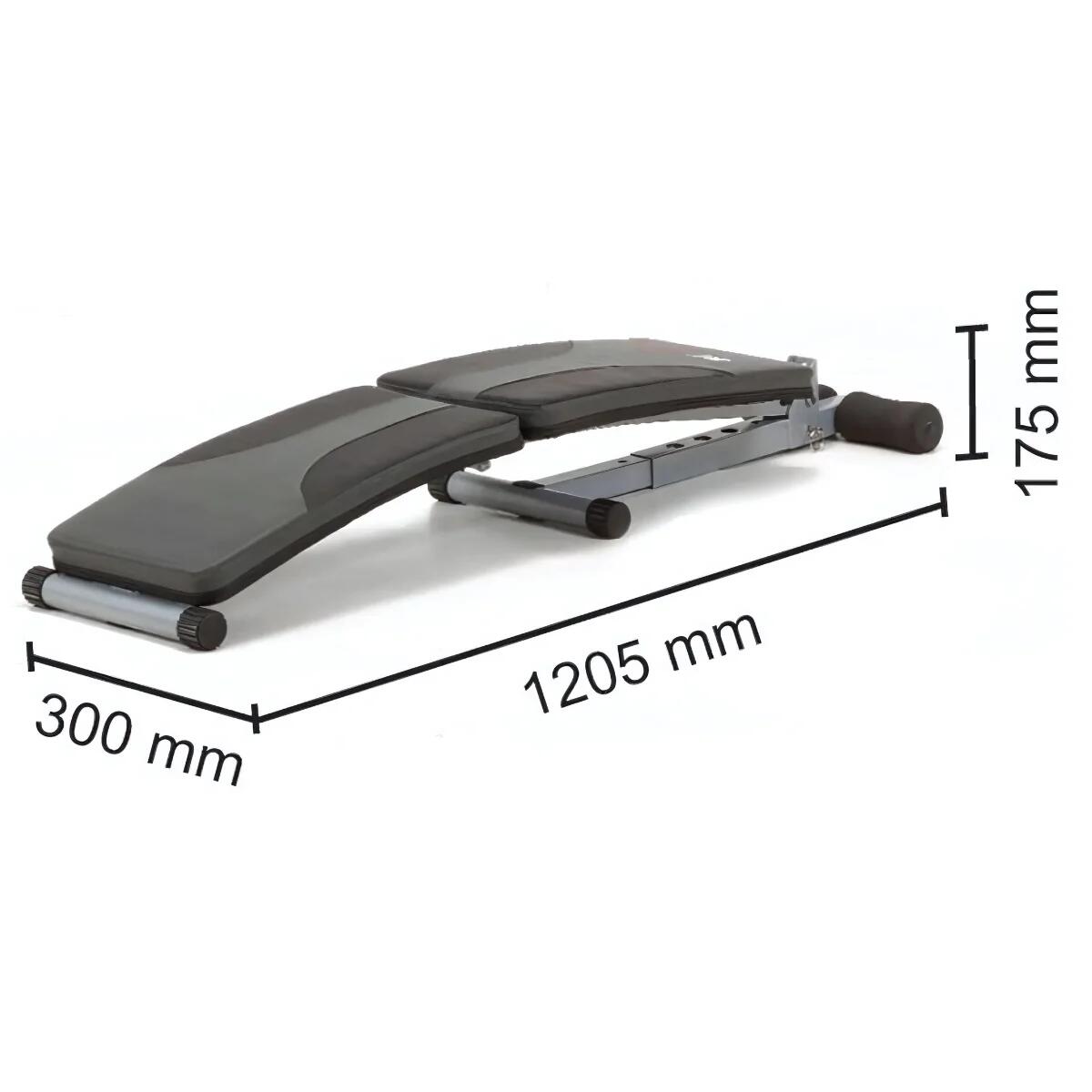 Planche abdominale pliable WBK-200 avec main courante 3/7