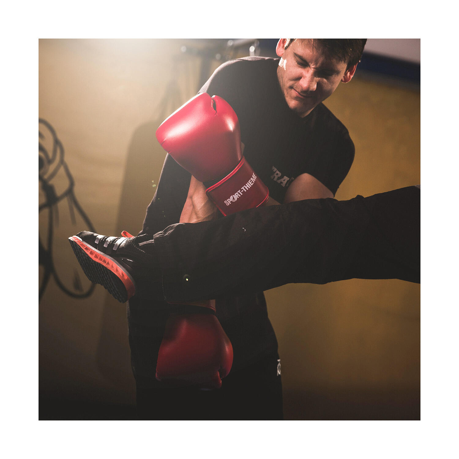 Boxhandschuhe Workout 10 oz. Boxen Unisex Rot 2/4