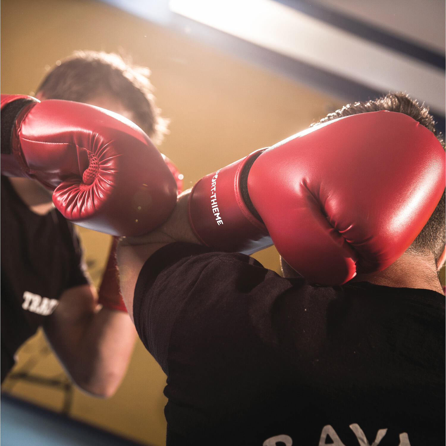 Boxhandschuhe Workout 10 oz. Boxen Unisex Rot 3/4
