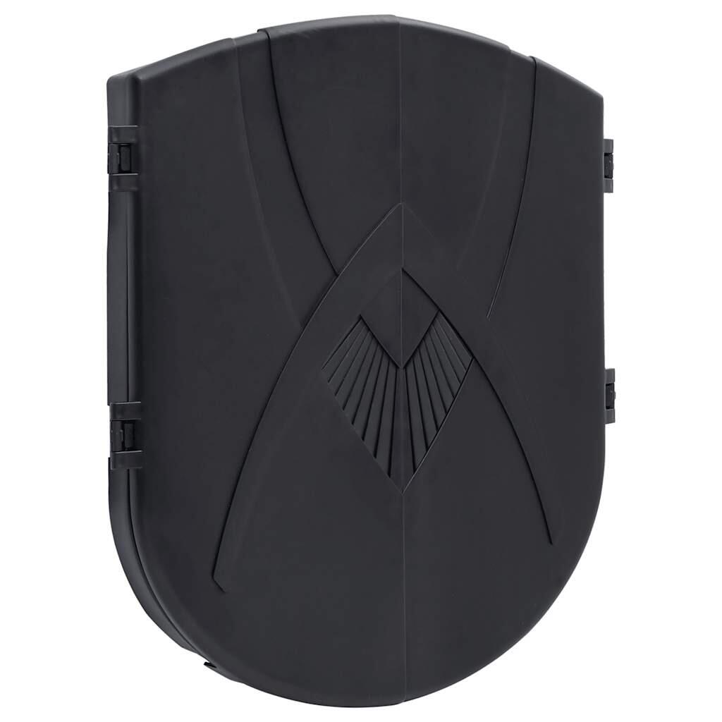 VIDAXL Diana electrónica con dardos polipropileno negro