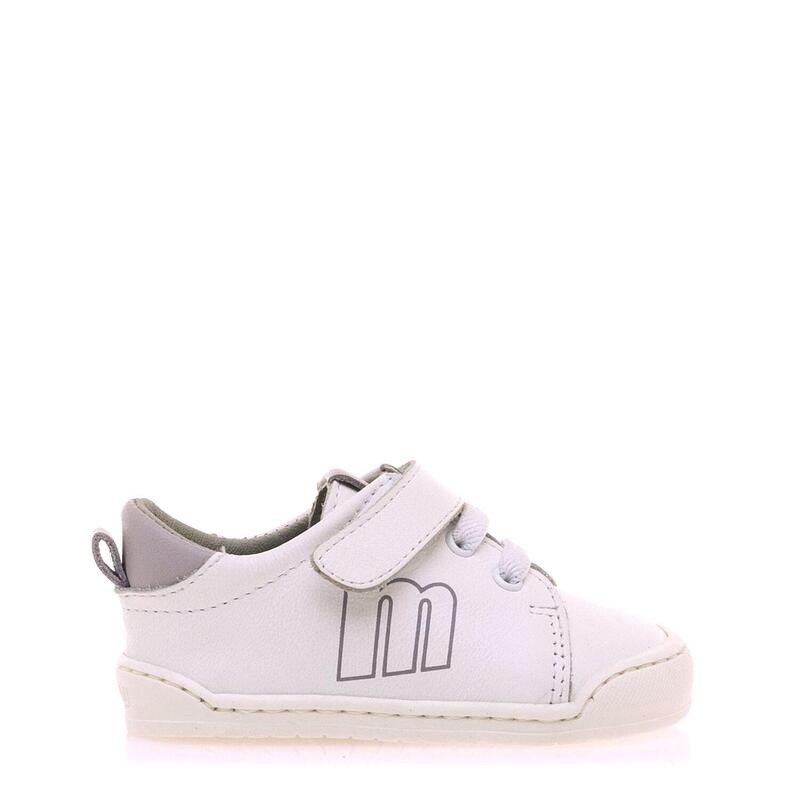 calçado de caminhada para menina mtng free baby branco