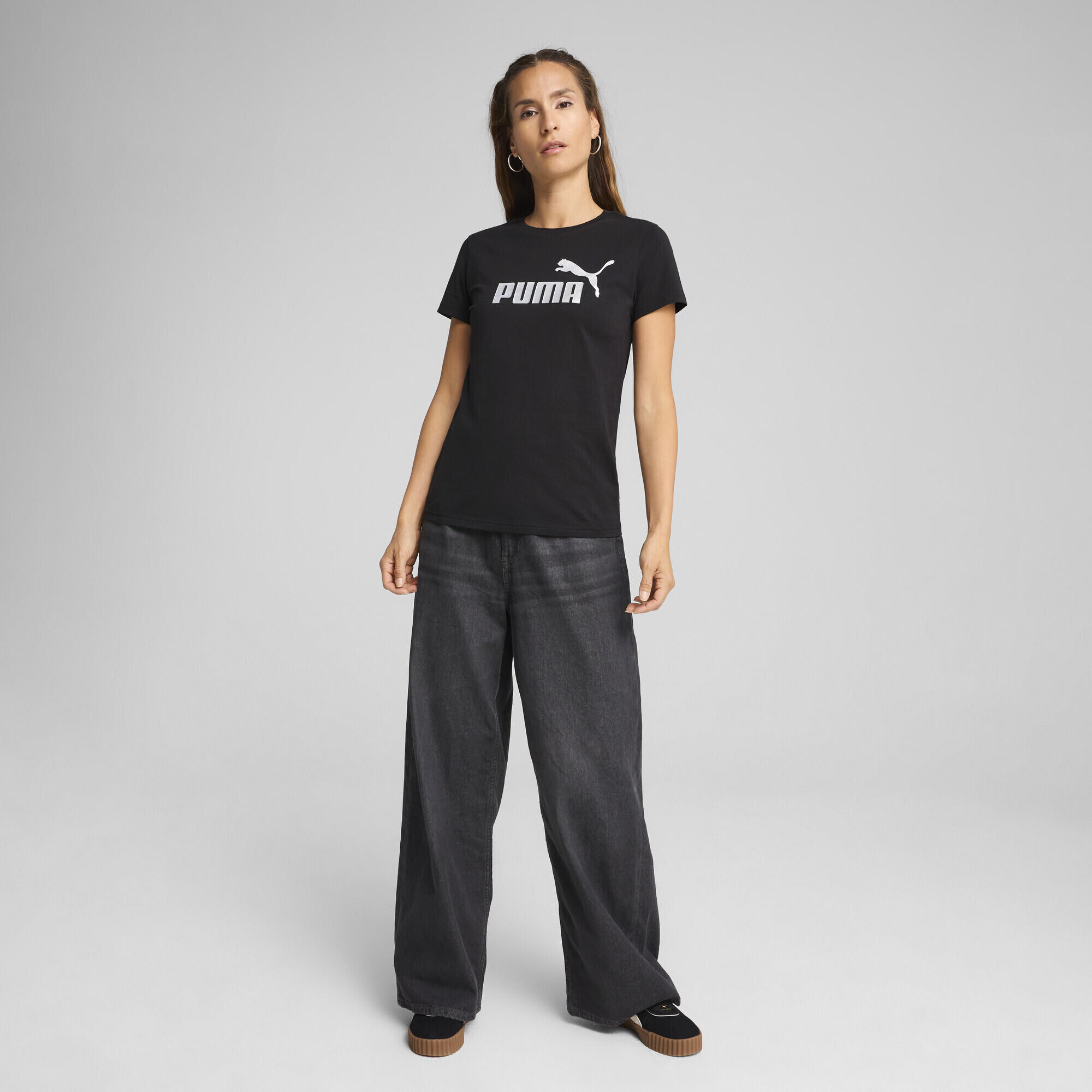 Camiseta Mulher Ess Metallic No. 1 Logo PUMA 5/7