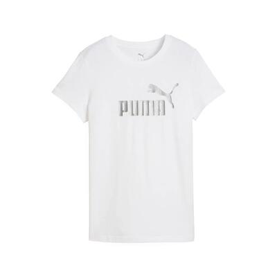 Ess metallic no. 1 logo t-shirt voor dames puma