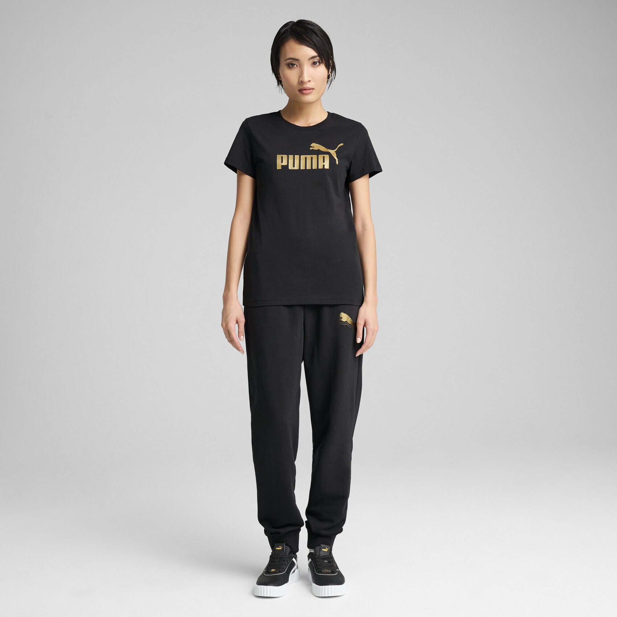 ESS METALLIC No. 1 Logo T-Shirt Damen PUMA 5/7