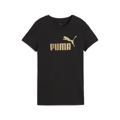 Ess metallic no. 1 logo t-shirt voor dames puma