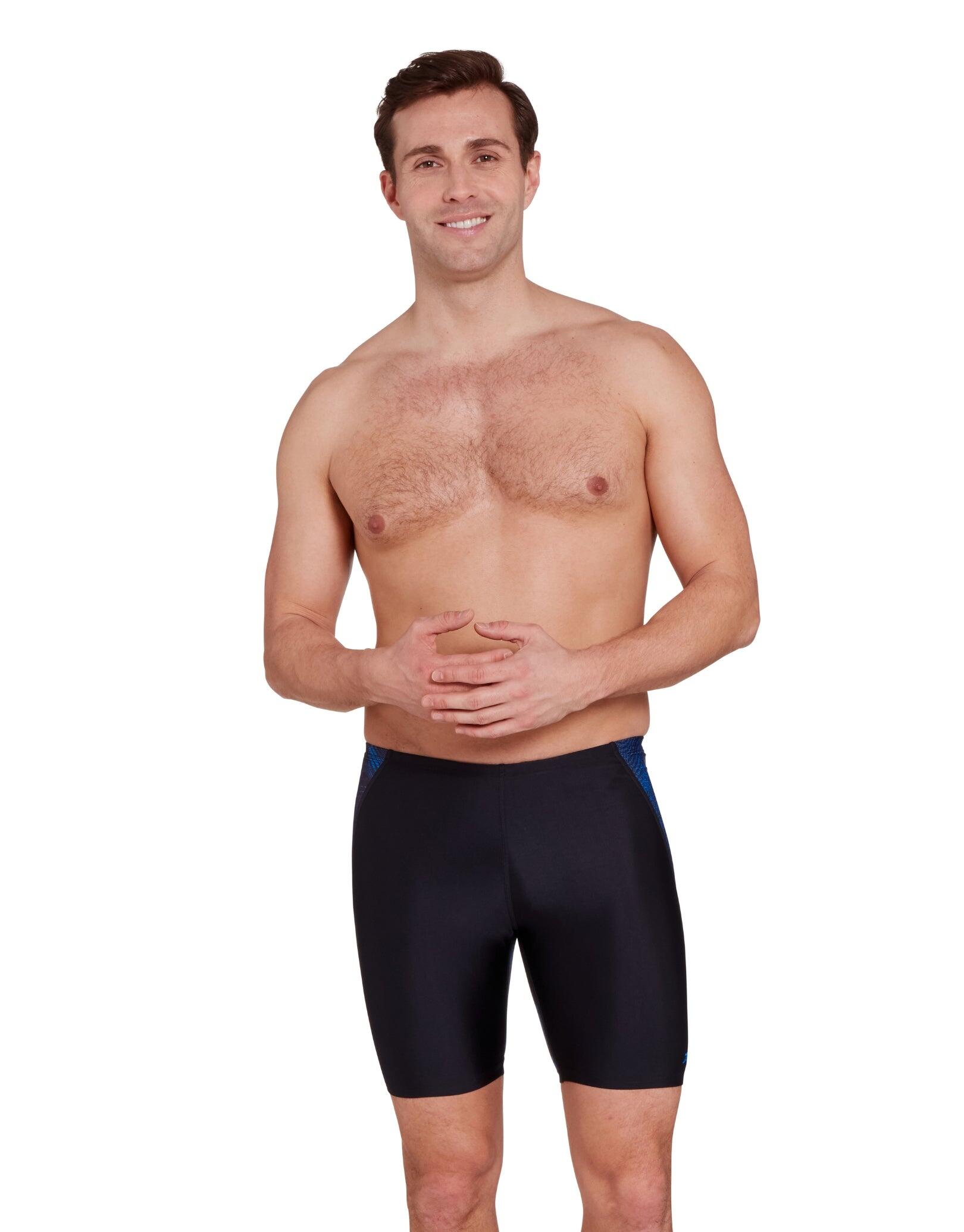 ZOGGS Zoggs Web Cruise Mid Swim Jammer - Black/Blue
