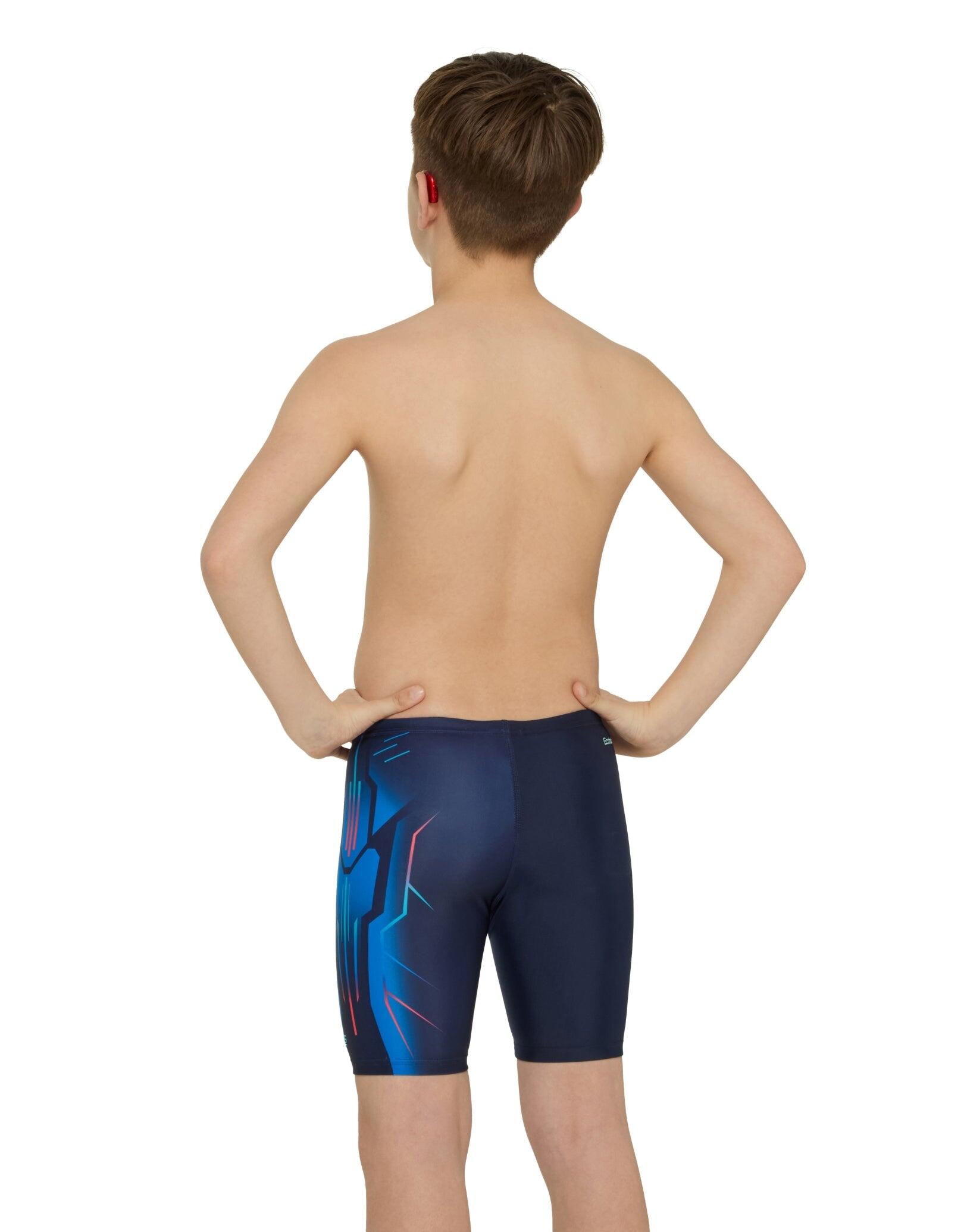 Zoggs Boys Combat Mid Swim Jammer - Blue 2/5